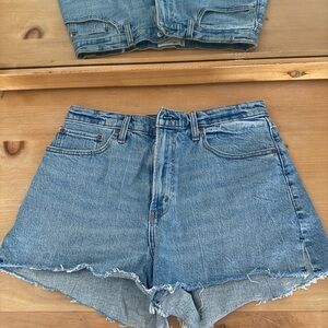 Abercrombie & Fitch Blue Jean Shorts